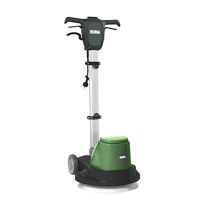 123108014: Duo speed eenschijfsmachine Boma Disco Duo 43 - 180/400 t/min - exclusief padhouder en borstel - inclusief verlengsnoer EU plug, 17" pads