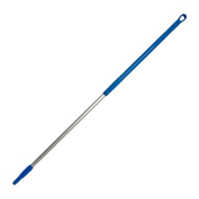 123370: Ergonomische alusteel met schroefdraad - 150 cm - BLAUW