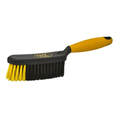 170450: Handveger industrie hard - 28 cm - ZWART/GEEL