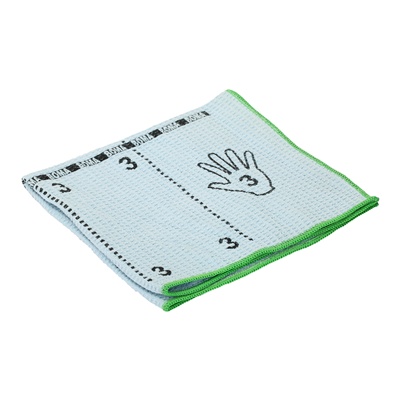 342391: Microvezeldoek Greenspeed Original Heavy met vouw-techniek bedrukking - 40 x 40 cm - BLAUW