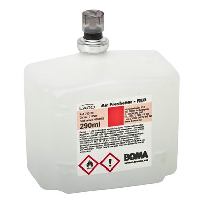 750178: Lago désodorisant automne - ROUGE - recharge - 8 x 290 ml