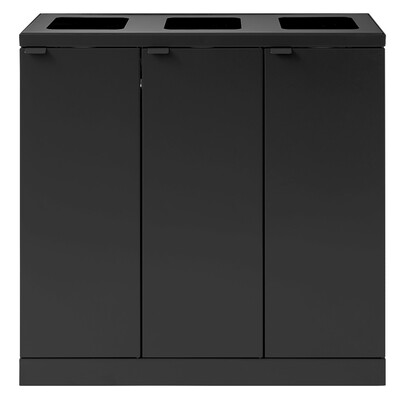 750482: Bomabin Select Bica - 3 x 65 l - ZWART - open/open/open