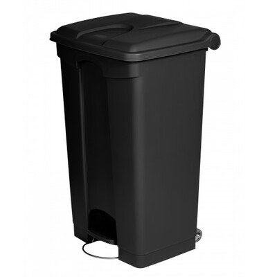 755458: Bomabin Select Pedal - 90 l - ZWART - deksel ZWART