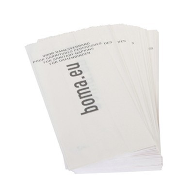 771014: Damesverbandzakjes papier - 100 stuks