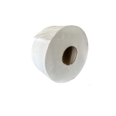 775972: Mini Jumbo toiletpapier - zuiver tissue - 2 laags - 180 m - WIT - 12 rollen