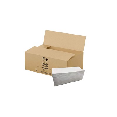 775904: Multifold handdoekjes - bamboe tissue - 2 laags - 21.8 x 22.4 cm - WIT - 3000 stuks (15 x 200) - Che