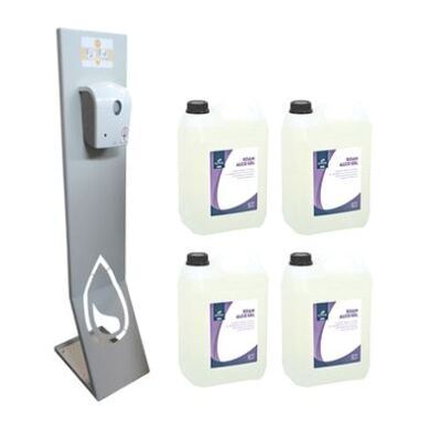 777953: Hygiënepakket F: Handhygiënestation Tosca2 sensor + 4 x 5L Roam Alco-Gel