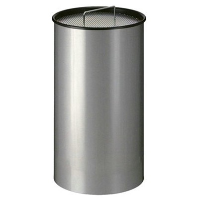 VB192000: Ronde zandasbak met inzetbak en zeef - 50 l - GRIJS