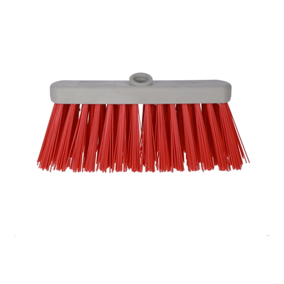 Balai de rue pvc avec fixe-manche - ROUGE - 32 cm
