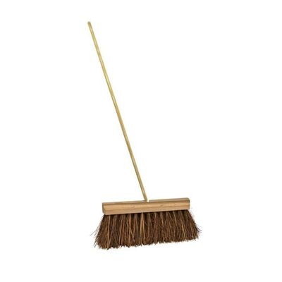 Straatbezem Bassine - 32 cm - met houten steel