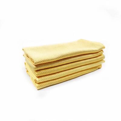 Microfibre polishing cloth - 45 x 65 cm - 5 pieces - YELLOW