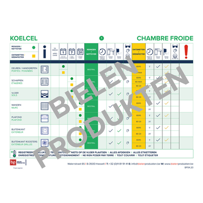 Hygiene plan cold room 1-1