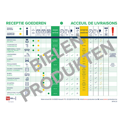 Plan d'hygiène Acceuil de Livraisons 1-1