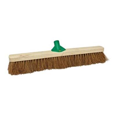 Coconut broom with broom handle bracket - 100 cm