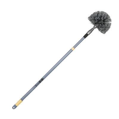 Tête-de-loup rond en PVC avec manche telescopique 84 - 150 cm