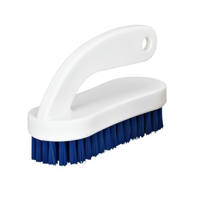 Hygienic nail brush with handle - BLUE