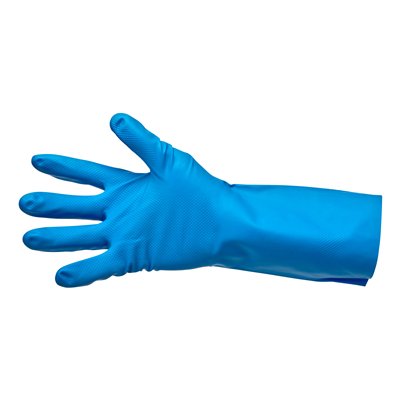 Gants de ménage en nitrile - BLEU - EXTRA LARGE