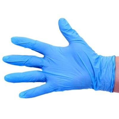 Wegwerphandschoenen nitril - ongepoederd - BLAUW - 80 stuks - EXTRA EXTRA LARGE
