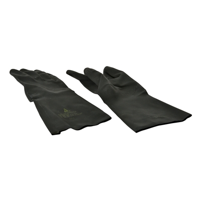 Rubber gloves - BLACK - MEDIUM
