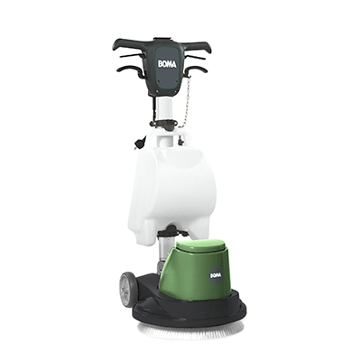 Low speed eenschijfsmachine BOMA Disco Low 43 - 180 t/min - exclusief padhouder en borstel - inclusief verlengsnoer EU plug - inclusief recupel