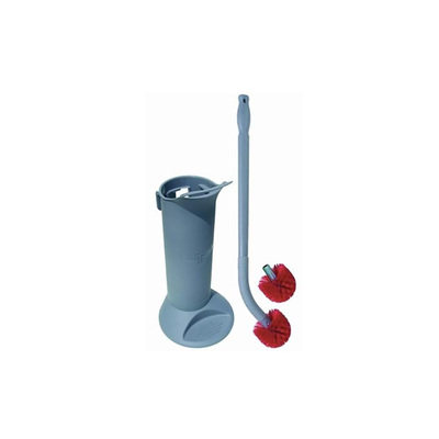 Garniture WC gris longue avec manche ergonomique