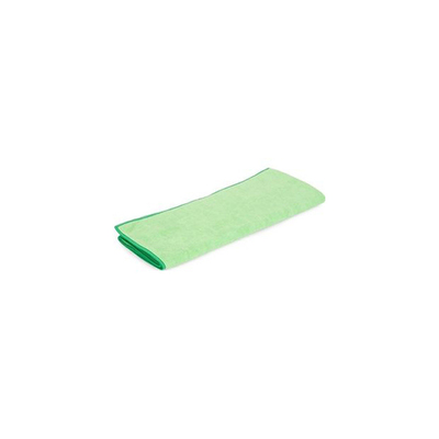 Torchon microfibre vert 50x70cm bord renforcé 10pcs