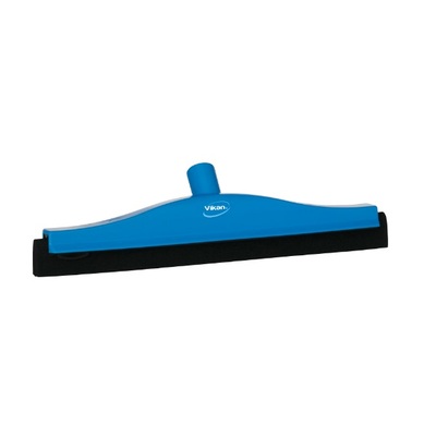 Vikan raclette de sol - 400 mm - caoutchouc noir - BLEU