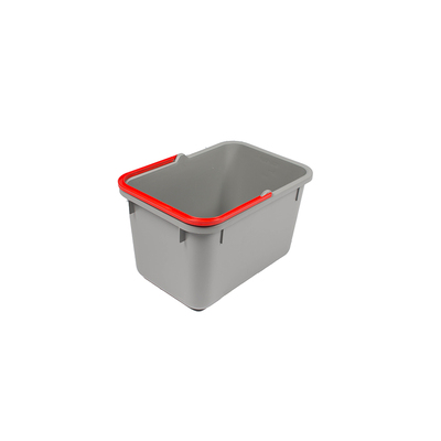Seau Numatic gris avec poignée rouge 17l