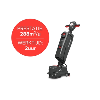 NCC220NX compact scrubber dryer incl. NX battery + charger