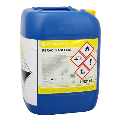 Peracid Asepsis - 20 l - 22 kg (BE: 3210B - Dit product is een biocide ingedeeld in het gesloten circuit, NL: 15456, FR: 37766) (Lot: 15112024A15)