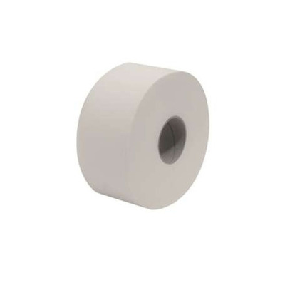 Jumbo One Toilet paper - Centerfeed - pure tissue - 2 ply - 200 m - WHITE - 12 rolls