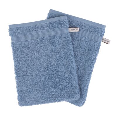 Washcloth - 15 x 22 cm - BLUE - 2 pcs.