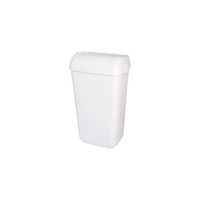 Poubelle plastique blanche 25l 490x220x330mm