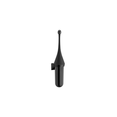 Brosse wc avec support mural noir