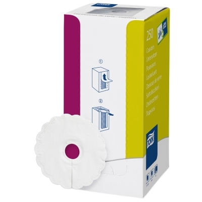 Tork Druppelvanger Wit + Inkeping 8l Ø9cm 12x250st