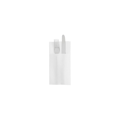 Airlaid Bestekservet Wit 40x40cm/10x20,5cm 700st