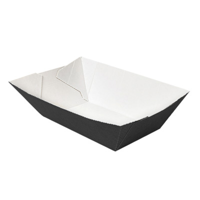 Rectangular Black/White Container Cardboard 240cc 85x50x40mm 1800pcs