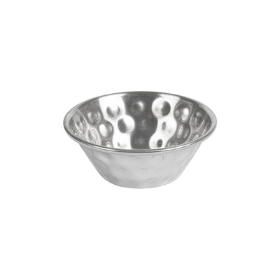 Rvs Schaal Rond 6,4x2,5cm 45ml 12st - Inclusief FOST PLUS bijdrage