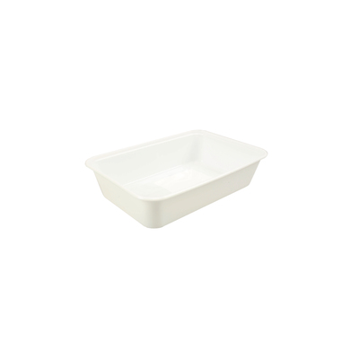 Bakje Rechth. Spuitgiet Wit Pp 500ml 172x120x35mm 500st - Inclusief FOST PLUS bijdrage