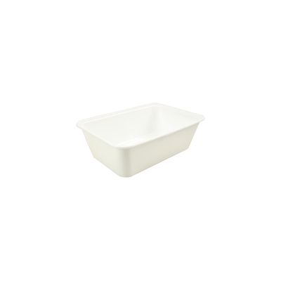Bakje Rechth. Spuitgiet Wit Pp 750ml 172x120x50mm 500st - Inclusief FOST PLUS bijdrage