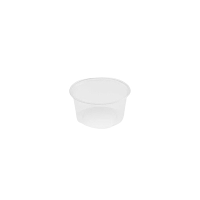 Barquette ronde rpp 80ml transp. transparent ø70x35mm 1000pcs
