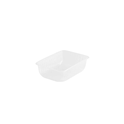 Bakje rechth rpp 750cc NEW transp 186x133x54mm 500st - Inclusief FOST PLUS bijdrage