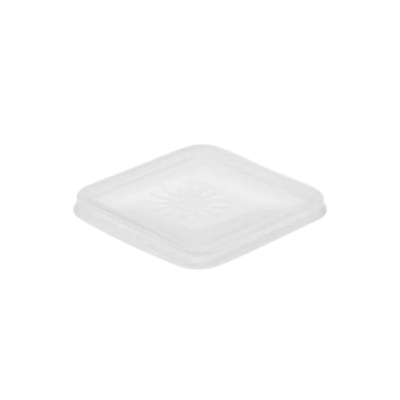 Couvercle carée rpp NEW transp. 122x122mm 450pcs
