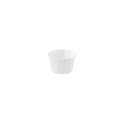 Sauspotje Papier Wit 60ml Ø58x36mm 2400st - Inclusief FOST PLUS bijdrage