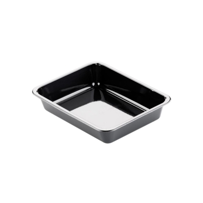 Bakje rechthoekig cpet 1 vak - ZWART - 225 x 175 x 54 mm - 1500 ml - 270 stuks