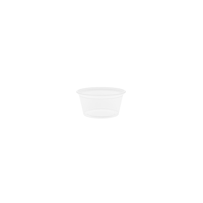 Sauspotje Rond Ps 60ml Transp. Ø62x30mm 2500st - Inclusief FOST PLUS bijdrage