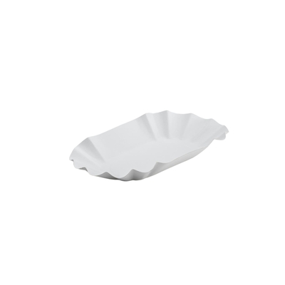 Oval Cardboard Snack Tray 140x220x37mm 1000pcs