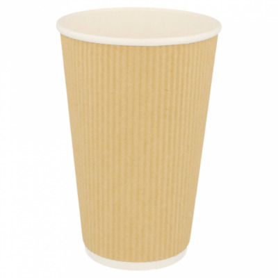 Gobelet boisson chaude marron 480ml 16oz 500pcs