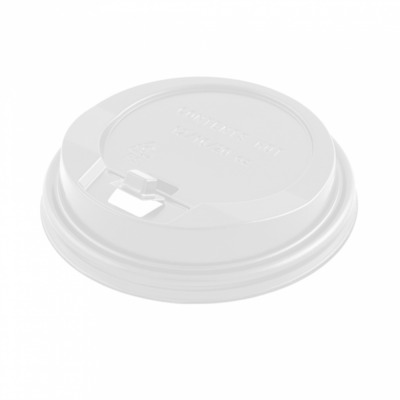 White Lid Coffee Cup