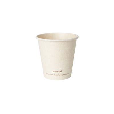 Wegwerp koffiebekers rietsuiker - 240 ml - 16 x 50 stuks - NATUREL